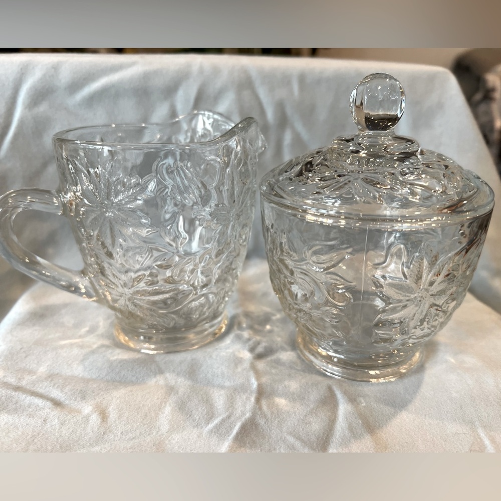 Princess House Fantasia cream and sugar